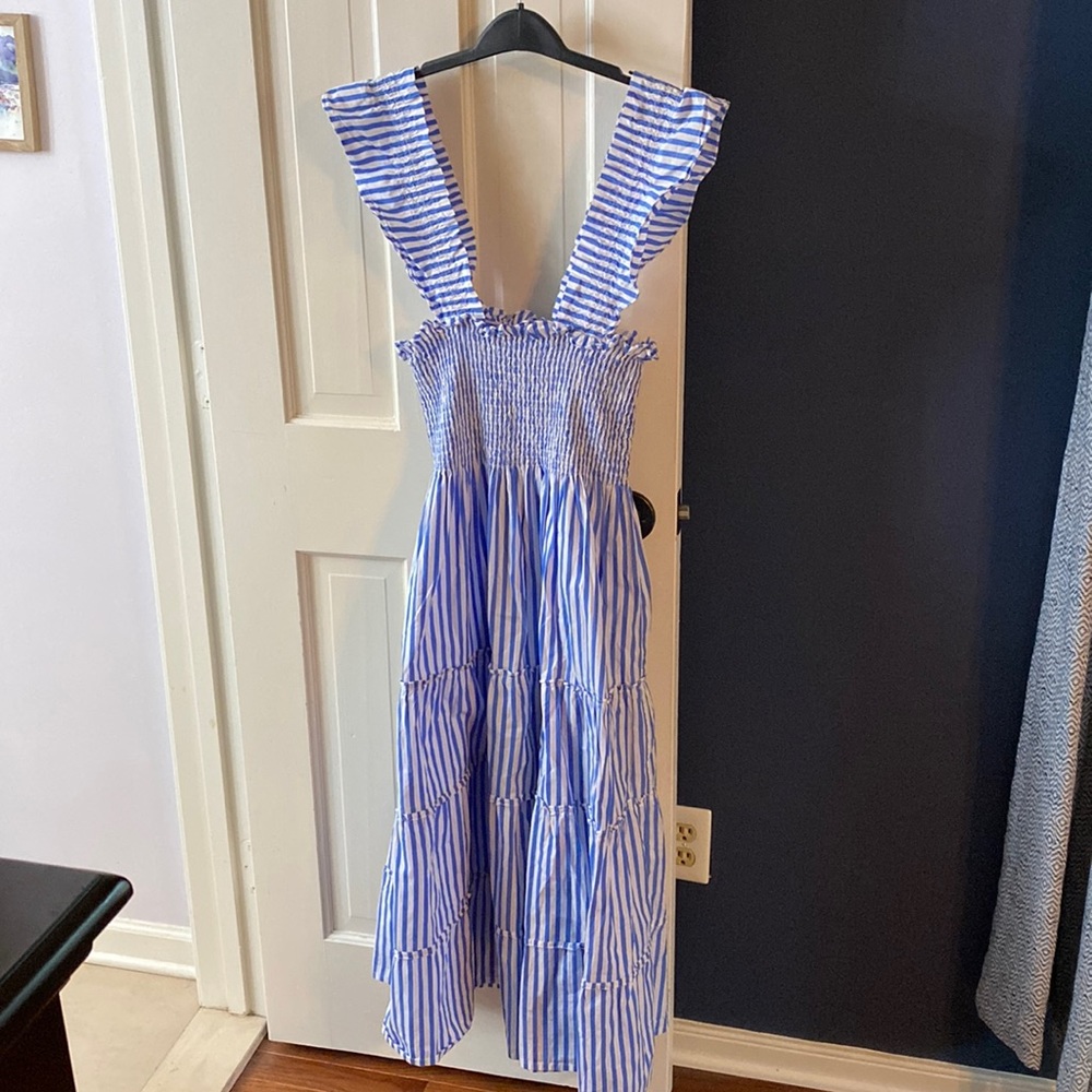 Hill House Blue striped Ellie Nap Dress